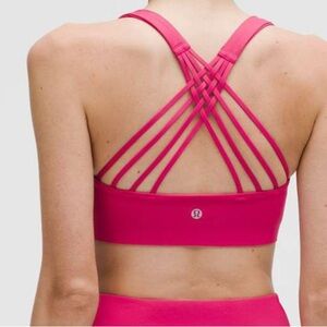 Lululemon FlexyFlex Strappy Yoga Bra *Light Support, A-C Cups Raspberry Coulis